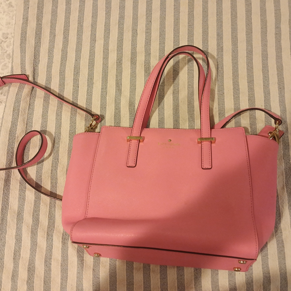 Kate Spade Pink Leather Tote Bag